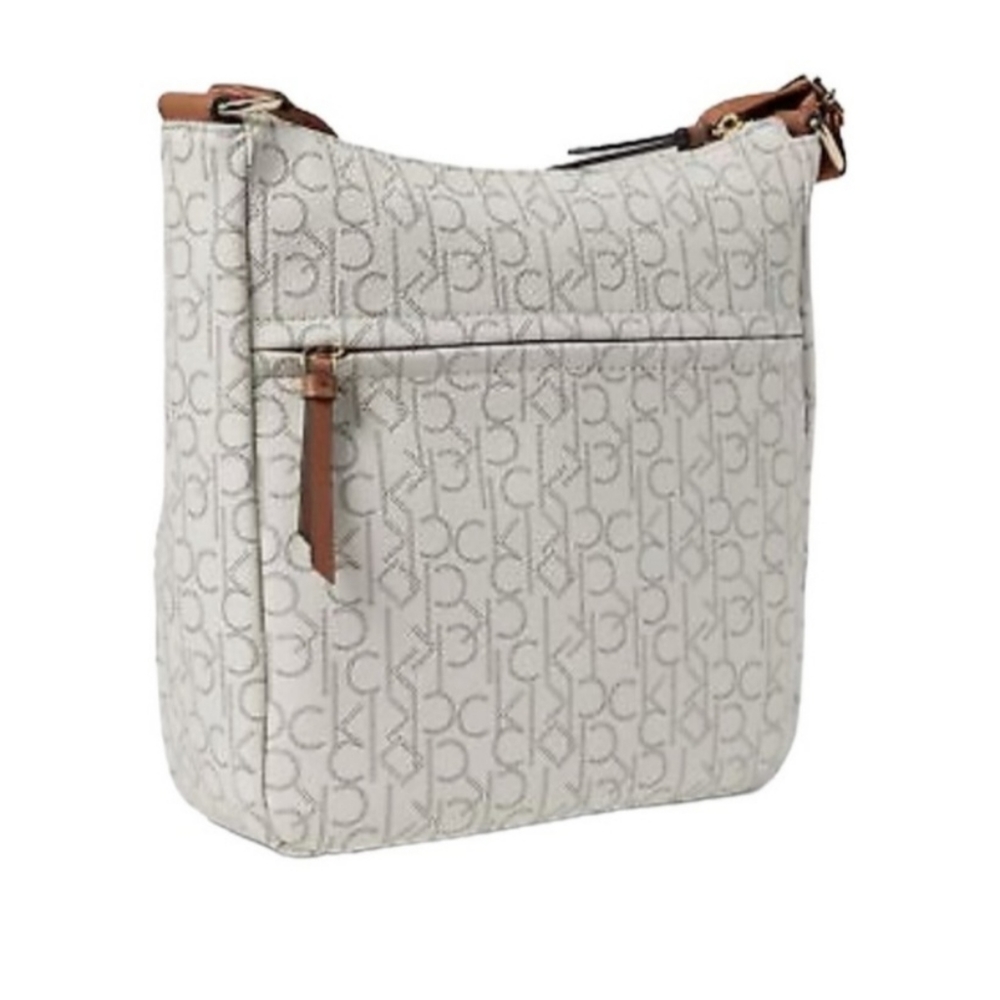 CALVIN KLEIN Kiara Monogram Faux Leather Crossbody Bag - Picture 4 of 6